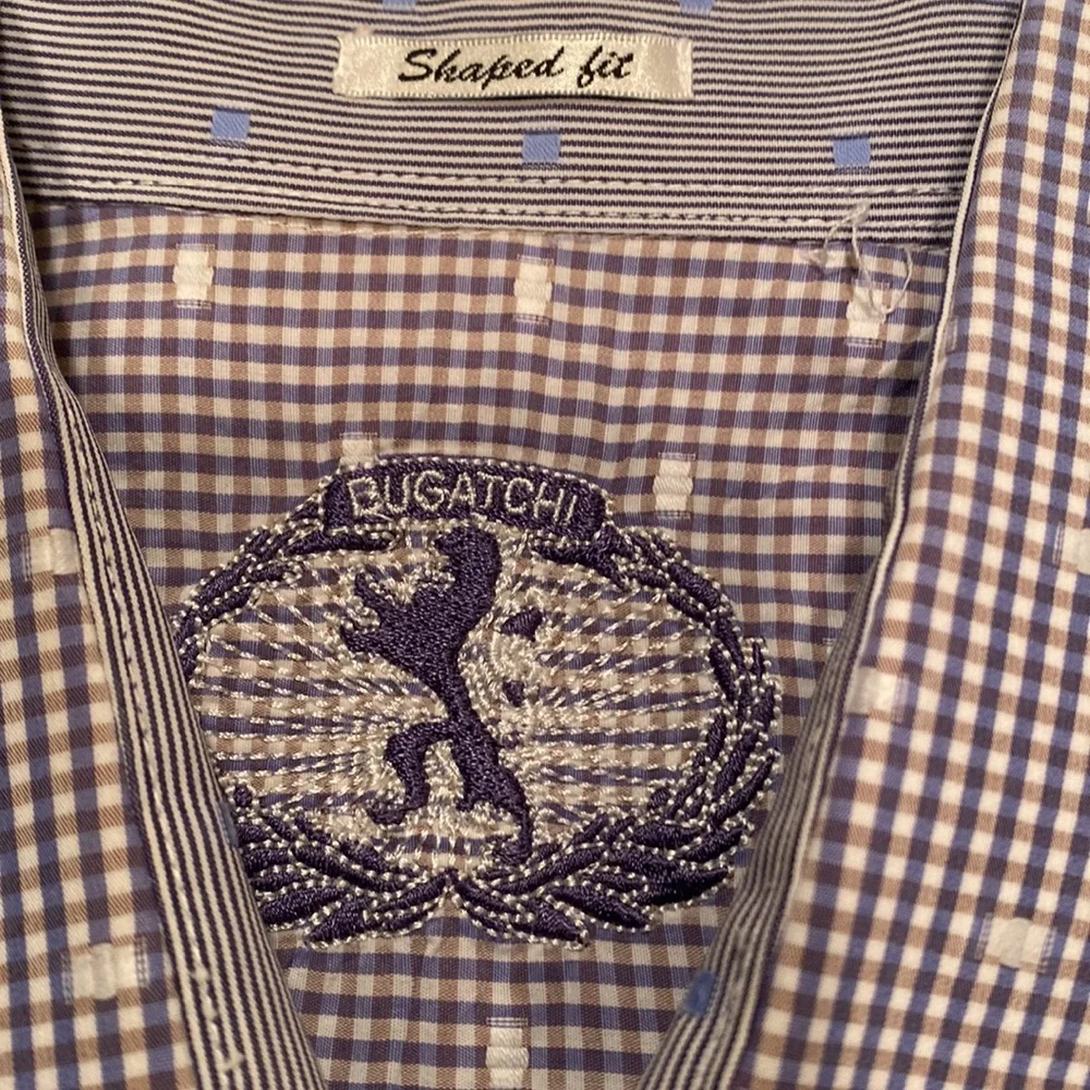 Mens Bugatchi print button down - Picture 3 of 6